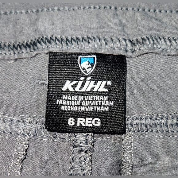 Kuhl Pants Women’s Regular Freeflex Roll Up Hiking Pants Gray 6326 Sz 6 EUC - Picture 3 of 10